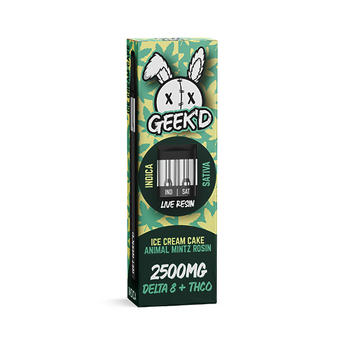 Geek'd Extracts Delta 8 Disposable with Live Resin