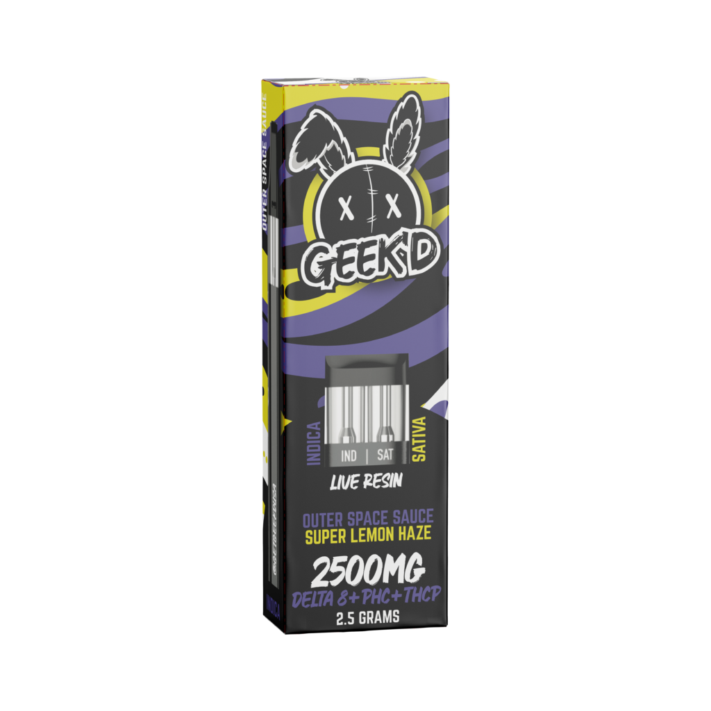 Geek'd Extracts Delta 8 Disposable with Live Resin